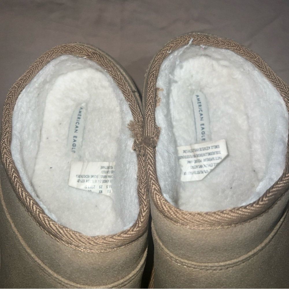 American eagle hangout slip on platform bootie slippers woman’s size 8.5 - Picture 3 of 13
